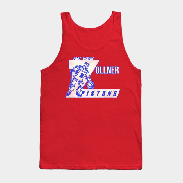 Defunct Fort Wayne Zollner Pistons Basketball Team Tank Top by Defunctland